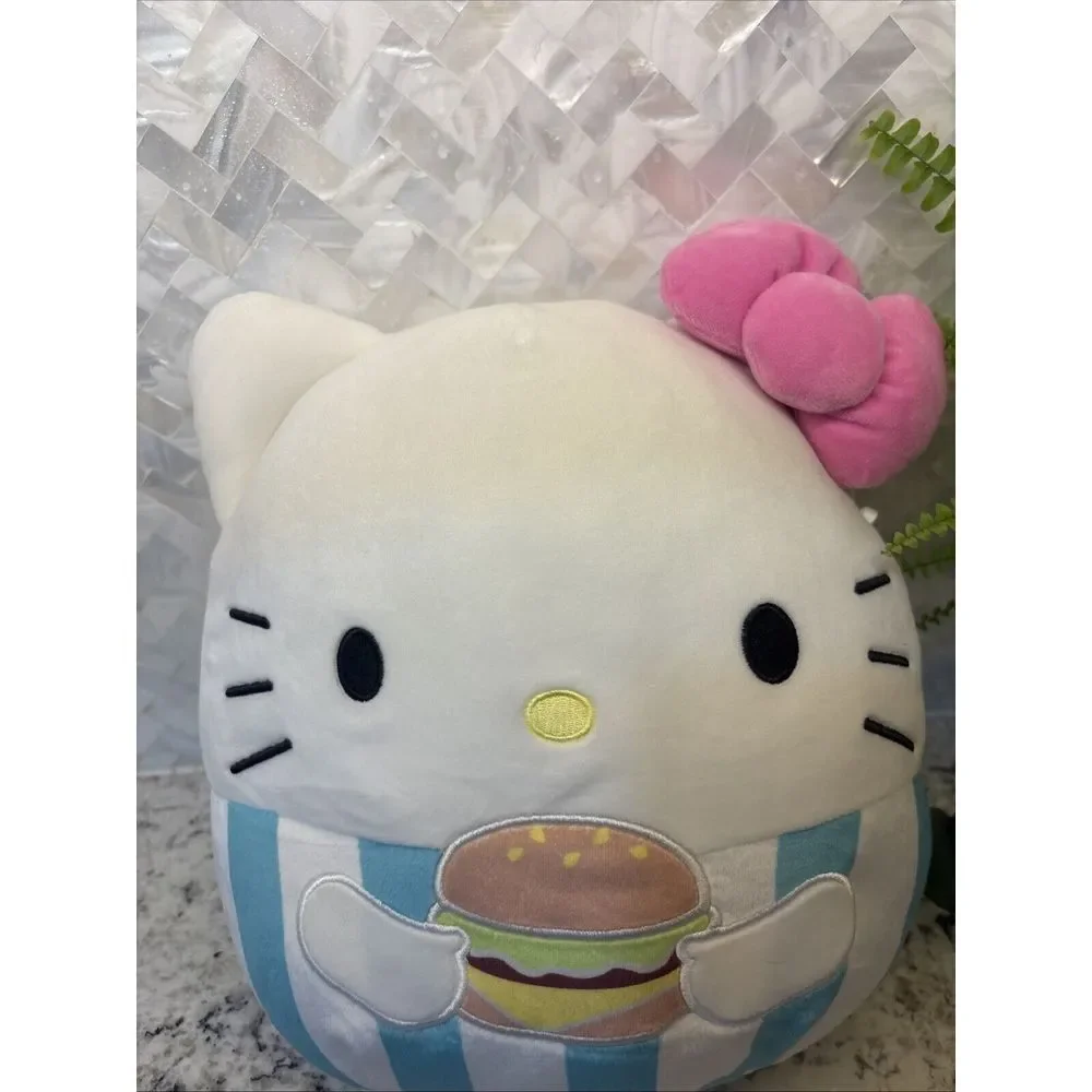 Squishmallow Hello Kitty Burger Stuffed Plush Toy by Jazwares‎